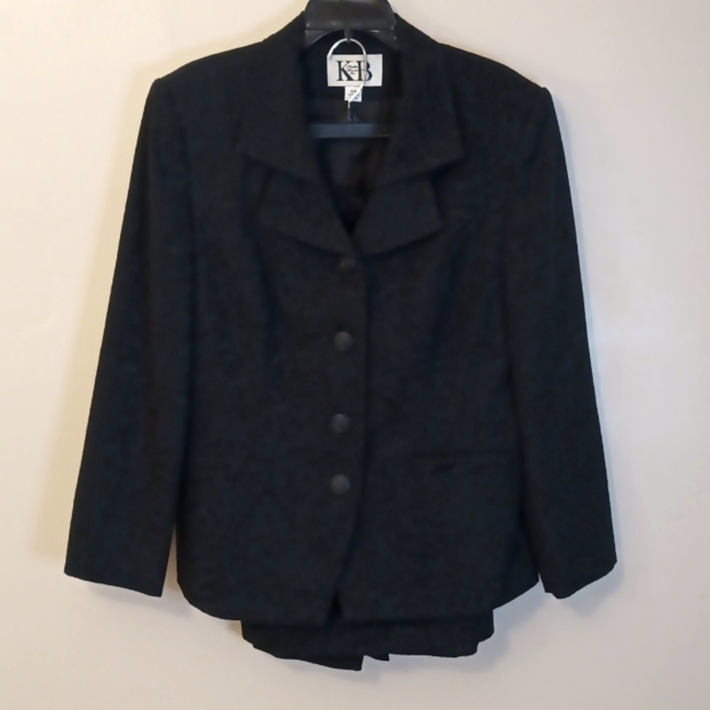 K B STELLA LOUISE BLACK SKIRT SUIT